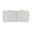 Causeuse en chenille beige avec 4 coussins
