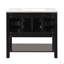 Meuble-lavabo 36 po avec lavabo supérieur, armoire de rangement moderne avec 2 portes à fermeture douce et 6 tiroirs, meuble-lavabo simple-117021287