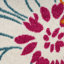 Tapis floral en polypropylène tissé à la machine beige / orange / bleu-242844222