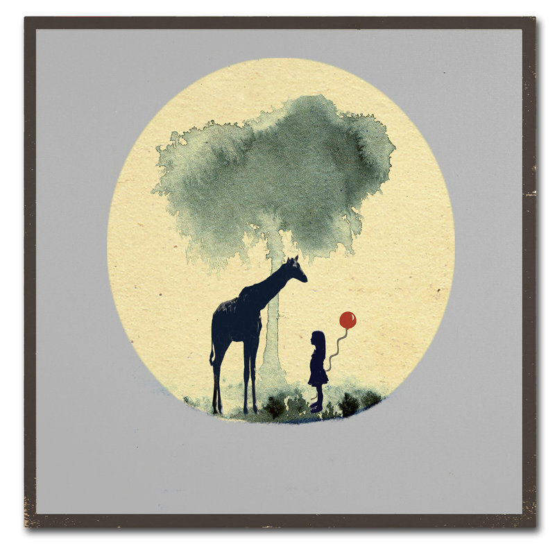 «The Meeting With Ballons», art sur toile, H 14 po x l 14 po