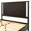 Lit plateforme en bois massif avec tête de lit rustique Ethan-521064910-507602043