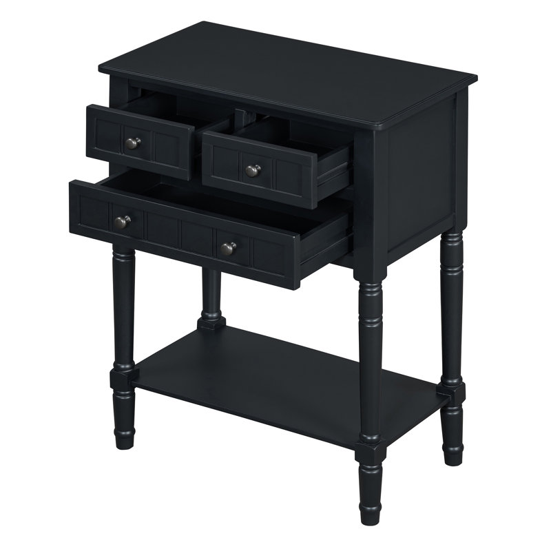 Narrow Console Table, Black