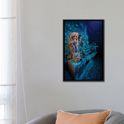 « a look à l’intérieur des uss kittiwake shipwreck grand caïman caïmans îlot », reproduction de photo sur toile