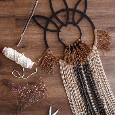 Handmade Boho Abstract Wall Decor on Metal