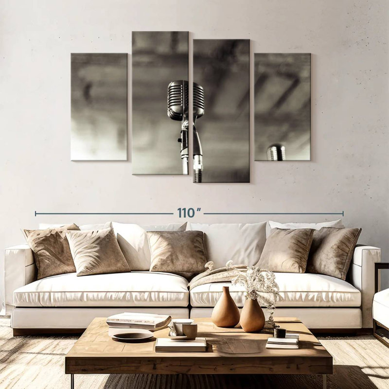 Abarca Jazz Microphone, 54" H x 84" W