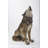 LARGE WOLF STATUE