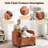 40" Chenille Upholstered Sofa Chair With Solid Wood Legs-1279582314