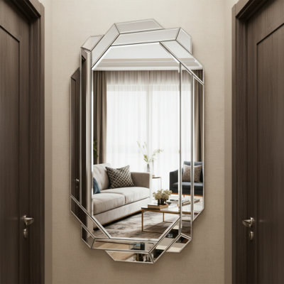 Miroir mural sans cadre à double orientation (35,8 po x 23,8 po)