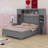 Bed With All-In-One Cabinet And Shelf-2082493013
