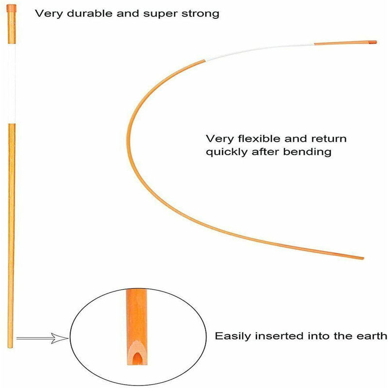 11'' H x 11'' W Orange/White Composite Fencing