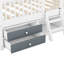 Structure de lit simple en bois, blanc-739740820-739740823