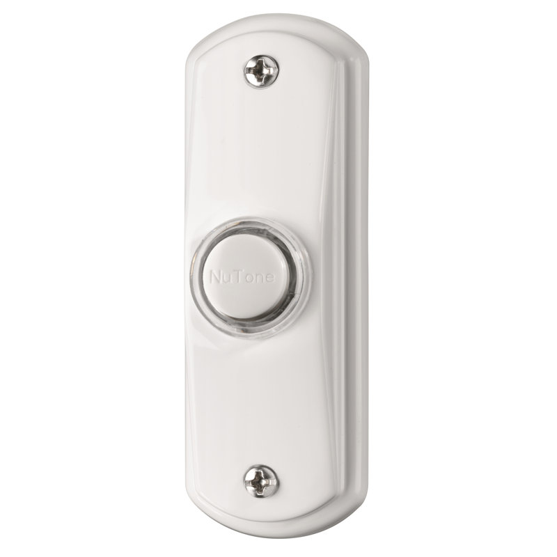 White Push Button Doorbell