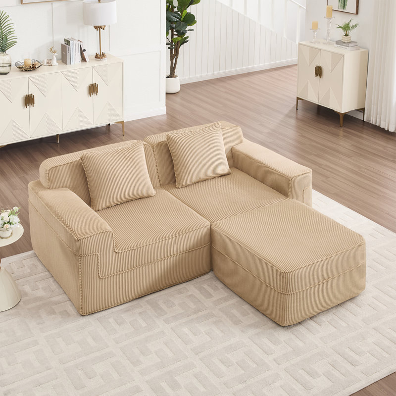 Canapé modulaire double sans os