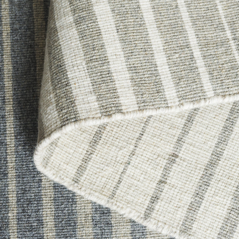 Striped Kilim 901 Hand Loomed 80% Wool; 20% Cotton Ombre Rug, Runner 2'3" x 8'