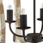 Lustre en bois à 4 lumières, luminaire suspendu avec chaîne réglable pour le vestibule de la salle à manger de la cuisine, ampoule non incluse