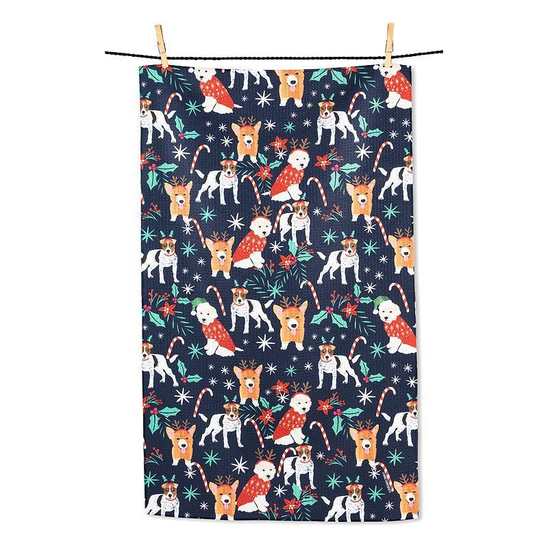 Serviette de cuisine Holiday Dogs