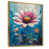 Toile avec cadre flottant or