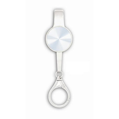 Elegance 1.25'' W Silver Key Chain