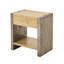 Table de chevet en bois avec 1 tiroir et compartiment ouvert, table de chevet industrielle pour chambre à coucher