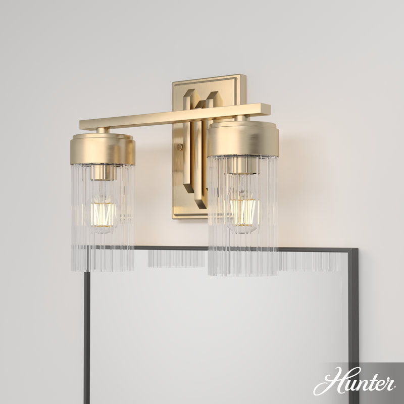 Alturas Gold Dimmable 2-Light Modern Vanity Fixture