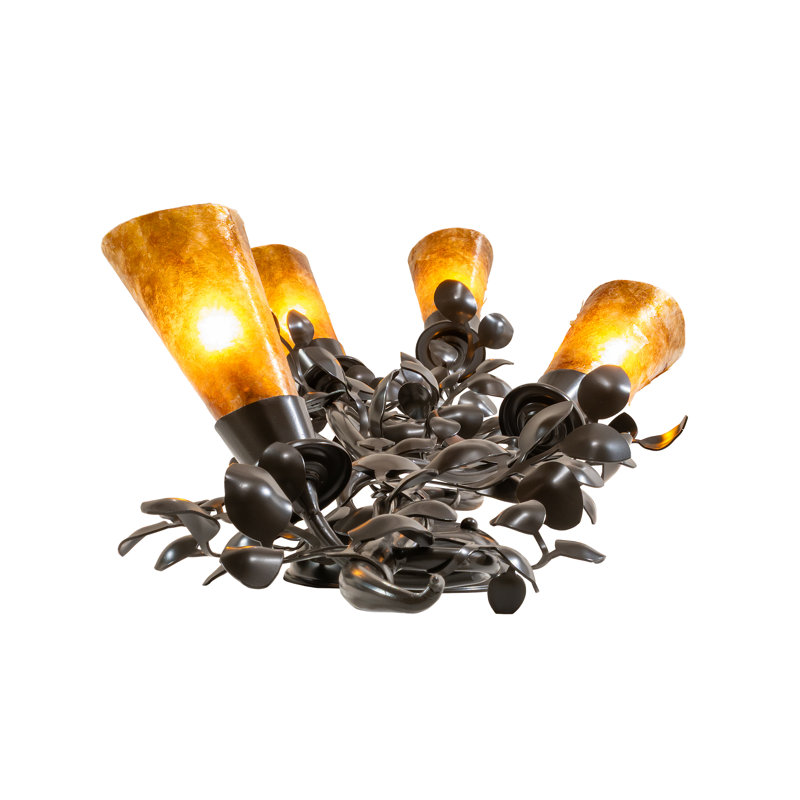 4 - Light Flush Mounted Sconce