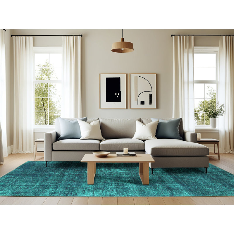 Yasaira Performance Indoor Rug, Rectangle 6' x 9'