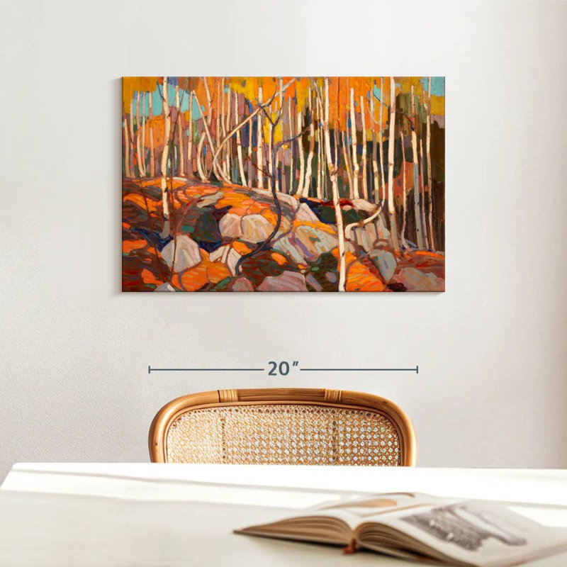 Alvord The Birch Grove Autumn, H 16 po x l 24 po