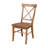 Bellmead Solid Wood Cross Back Side Chair-274613946