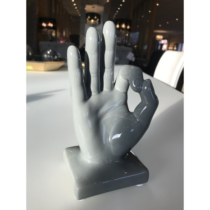 Abingt People Bust, 17.5cm H x 8.5cm W x 7.5cm D, Grey