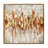 Gold Canvas Abstract Framed Wall Art with Gold Frame