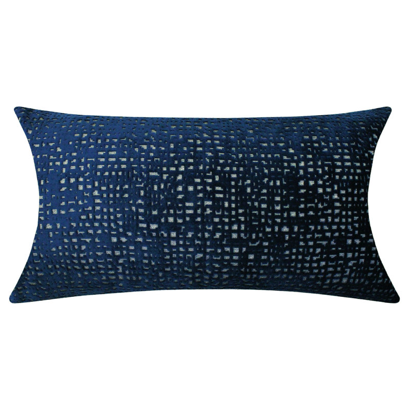 Divna Feather Throw Pillow, Denim, 16" x 30"