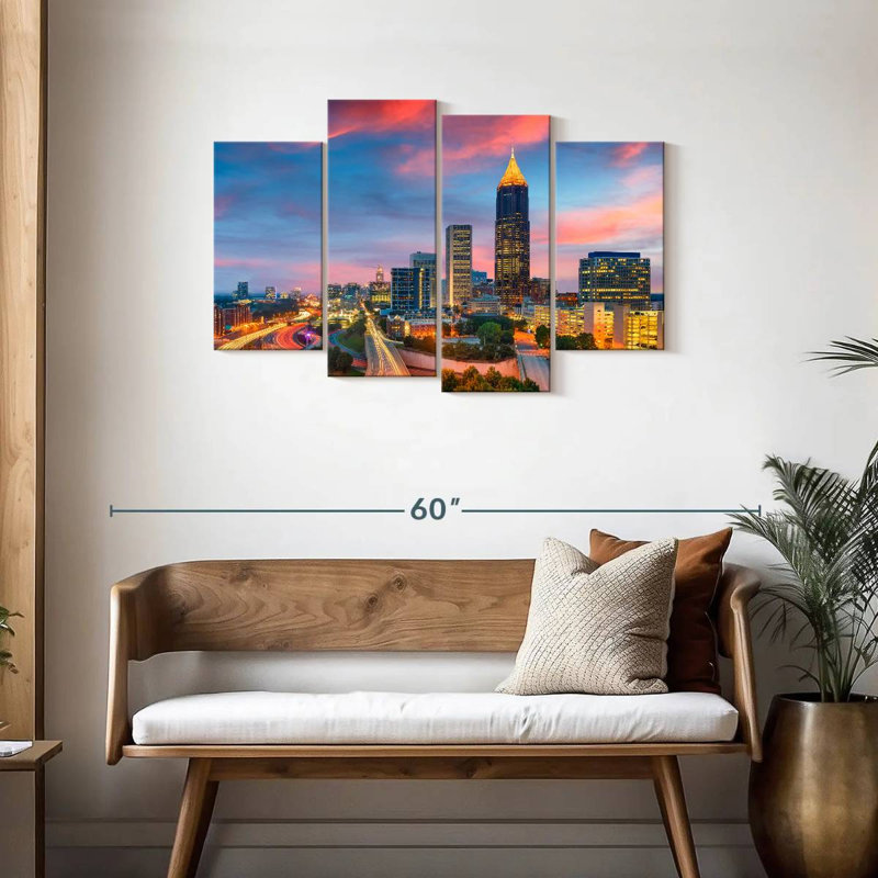 Horizon de Sireci, radiant d'Atlanta, H 27 po x l 43 po
