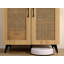 Armoire de rangement en rotin naturel double