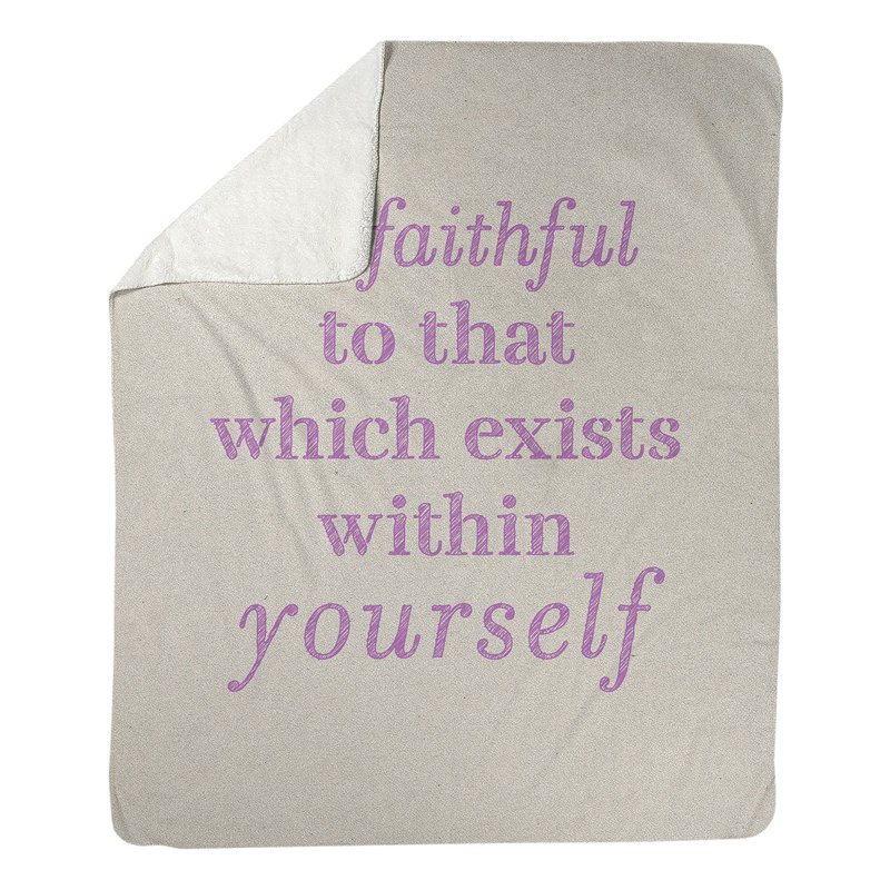 Sewn Throw Blanket, 60" W x 80" L, Light, White/Violet