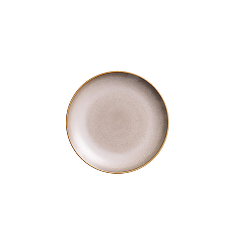 Rustic Sama Round Coupe Plates, 10 1/2", by Luzerne