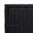 Set Of 3 Black Poly Rattan Nesting Tables - Versatile And Stylish For Living Room Or Patio