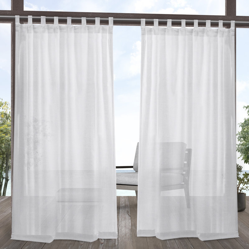 Radko Semi Sheer Pair, 54" W x 108" L, Winter White