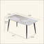La table de salle à manger moderne en pierre artificielle moderne Pandora peut accueillir 6 personnes (table de salle à manger seulement)-867331837-867331834-867331832