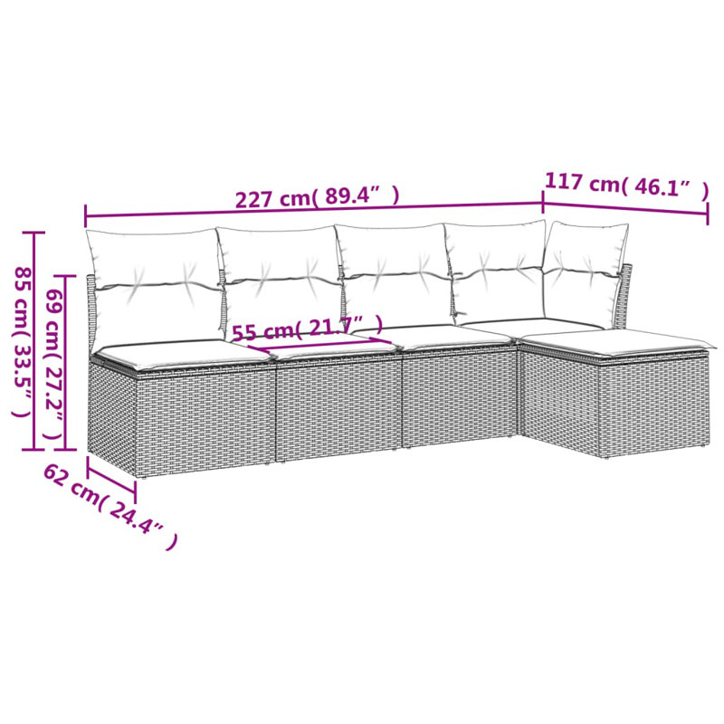 Vidaxl Garden Sofa Set