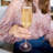 Rose Crystal Champagne Flute