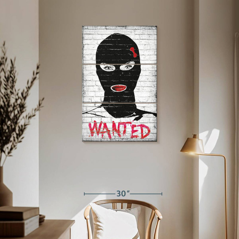 Wanted Chic Robber, 57" H x 36" W