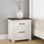 Table de chevet en bois massif vieilli 1pc