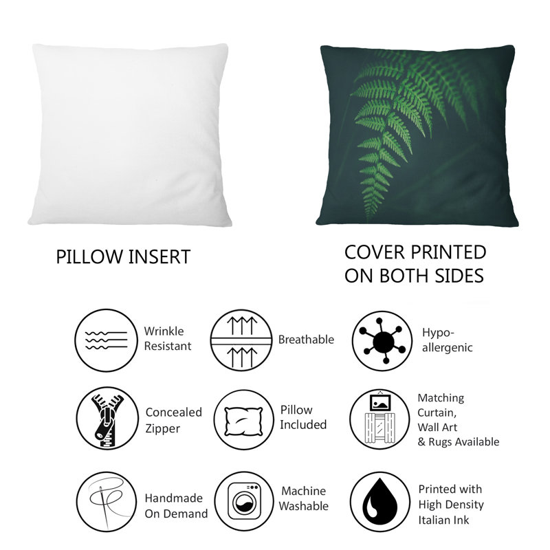 Coussin lombaire à orientation horizontale Fresh Fern Macro Image