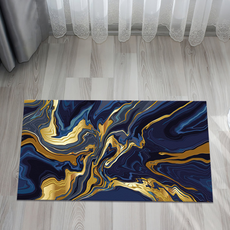 Plush Pile Soft Printed Rug Featuring Artful Geometric Design Ideal for Invigorating Your Living Space with Visual Interest and Comfort