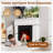 Aamir Electric Filreplace with Mantel, Freestanding TV Stand with Fireplace Heater
