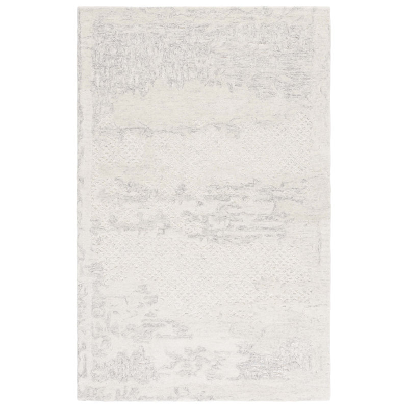 Nayim 101 Hand Tufted Wool; Cotton Abstract Rug, Rectangle 9' x 12'