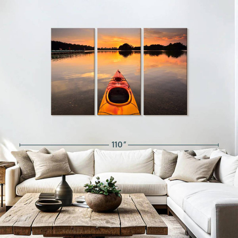 Mehar Orange Kayak, 48" H x 74" W