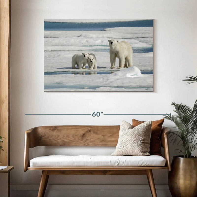 Ours polaires Brampt Longyearbyen, H 30 po x l 45 po