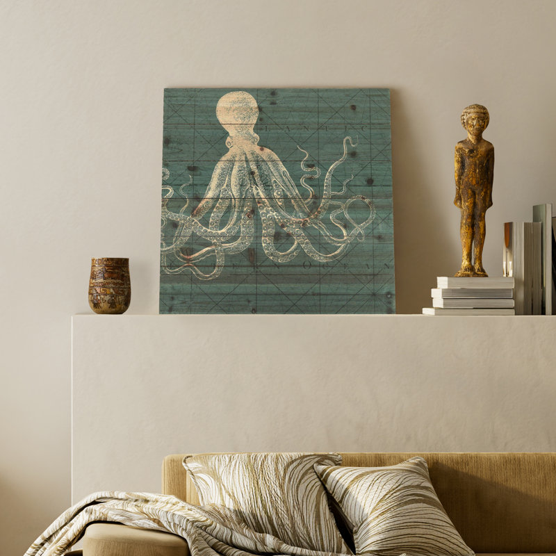 « côtier menagerie b », impression sur bois