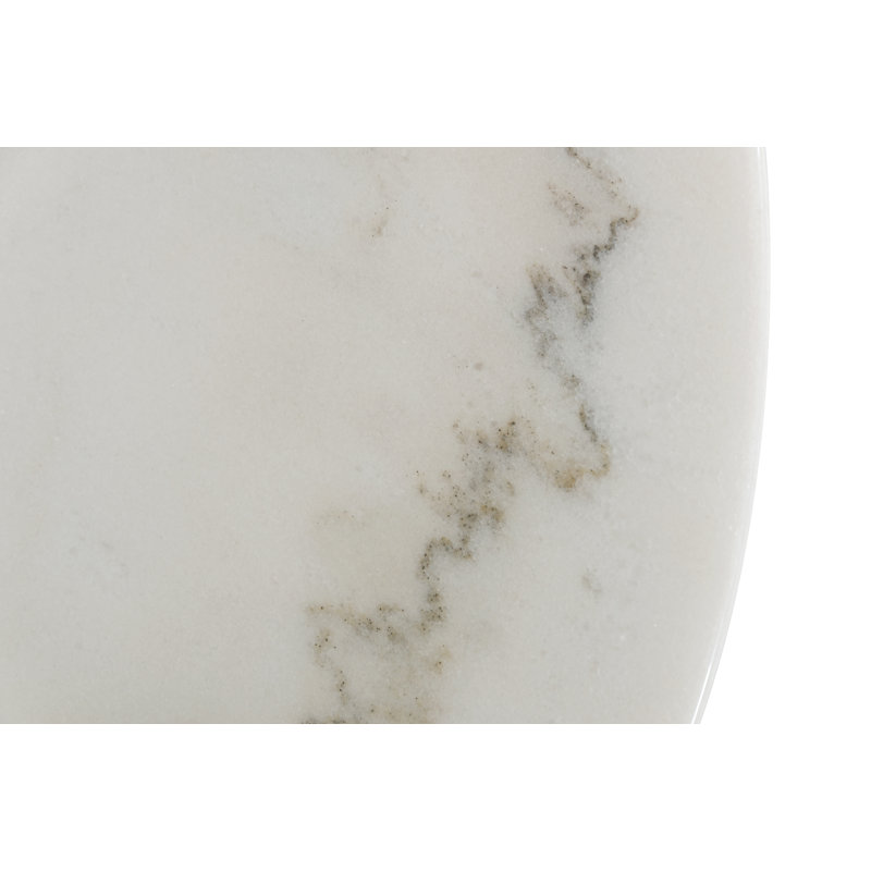 Staggs Round Marble Top Metal Base Bar Table